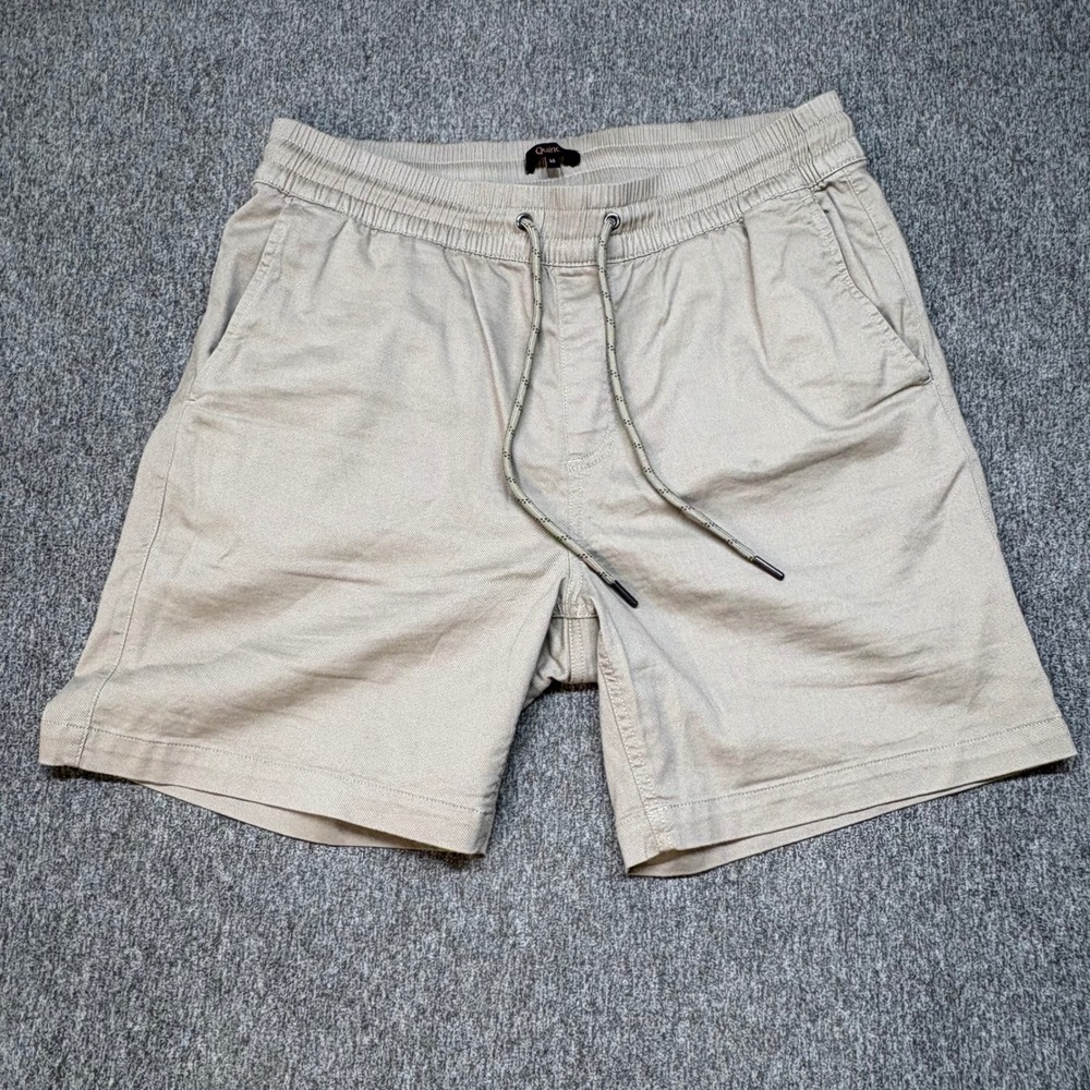 Quince Mens Cotton Chino Drawstring Shorts 7" Inseam Sand Dune Beige Medium